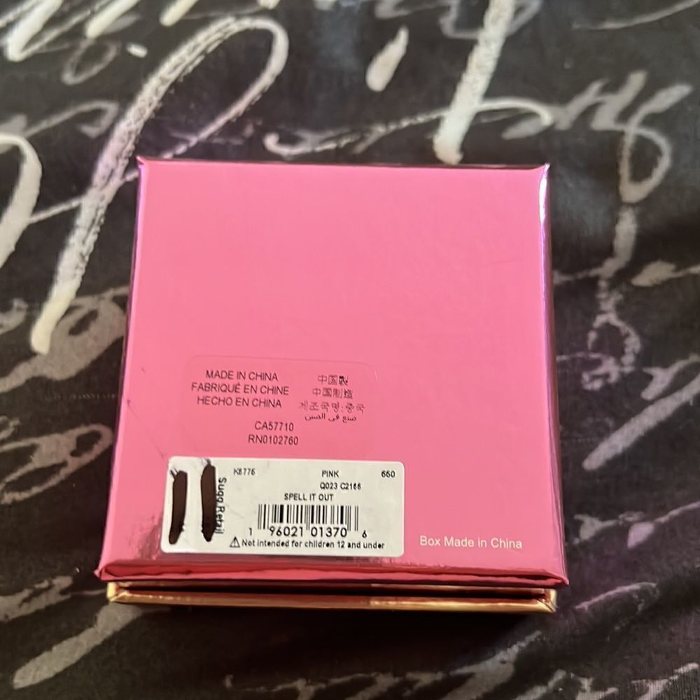 New KATE SPADE Spell It Out Heart Stud Earrings pink - Picture 8 of 8